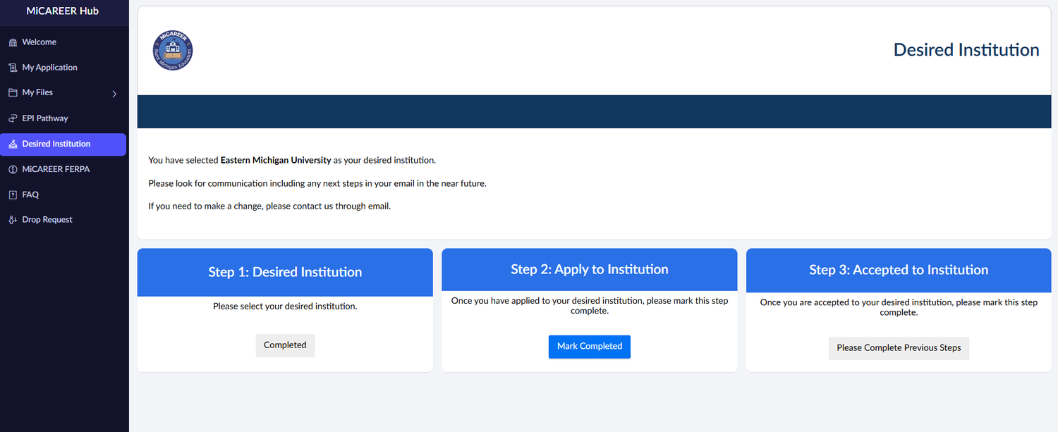 Portal Support — MiCAREER Resource Hub