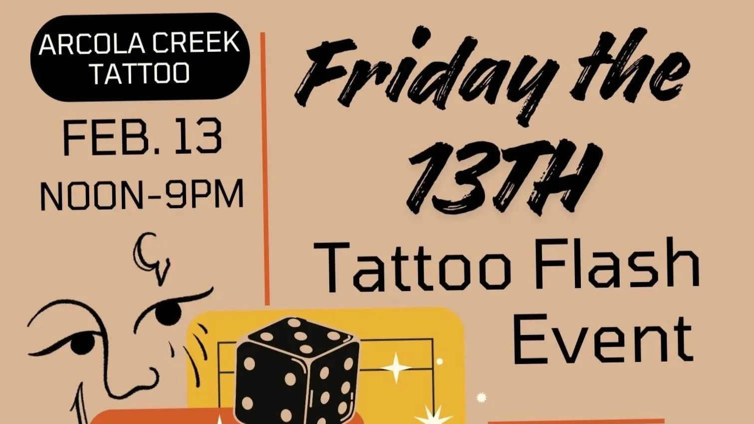 Friday the 13th tattoo flash event