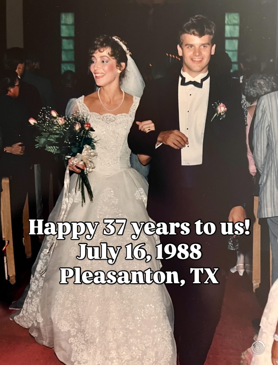 Happy 37th anniversary @michaeljhoffmann!  Let&rsquo;s keep the good times rolling! I love the life we&rsquo;ve built together!❤️❤️❤️