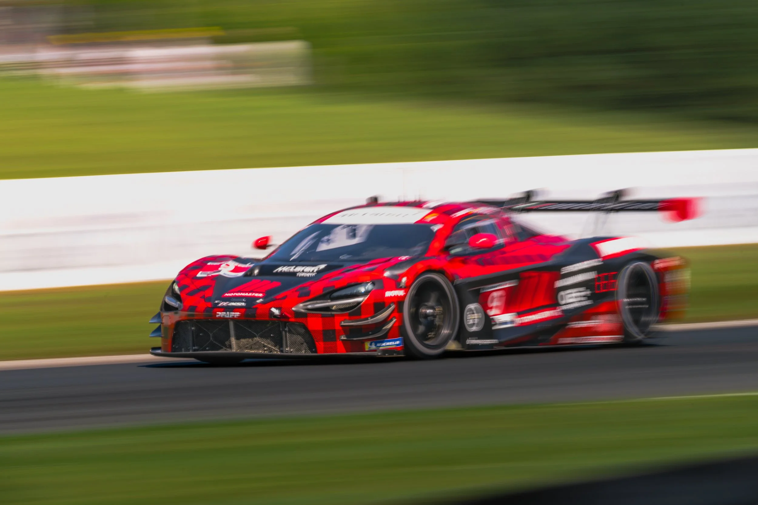 Pfaff Motorsport's Maclaren 720S GT3 at CTMP during the IMSA Weathertech Championship