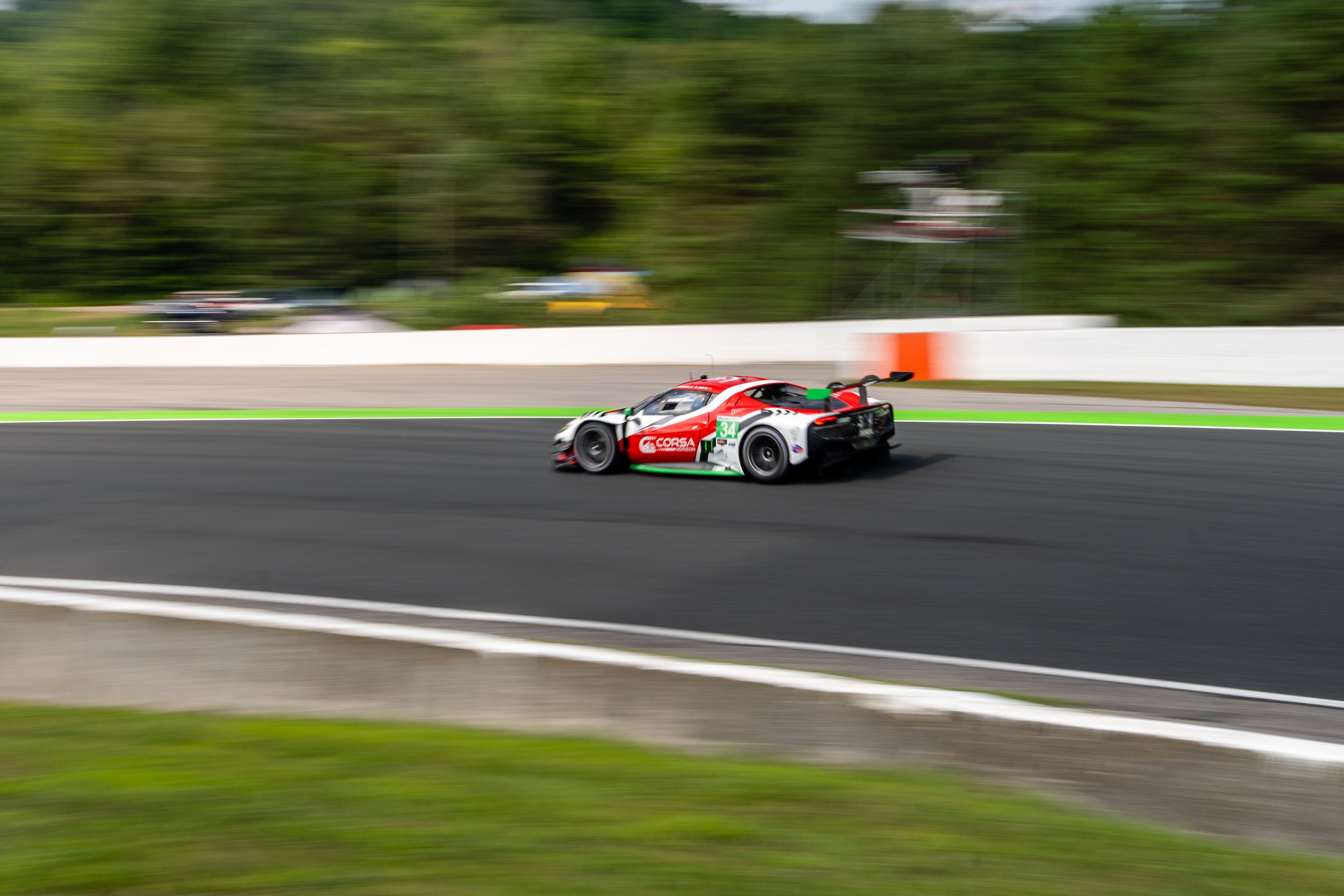 Ferrari 296 at CTMP during the IMSA Weathertech Championship