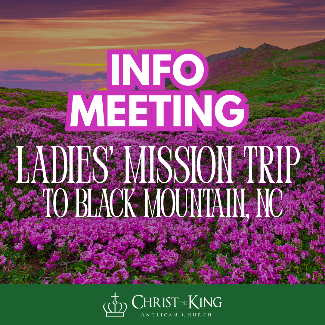 Info Meeting: Ladies’ Mission Trip to Black Mountain, NC 