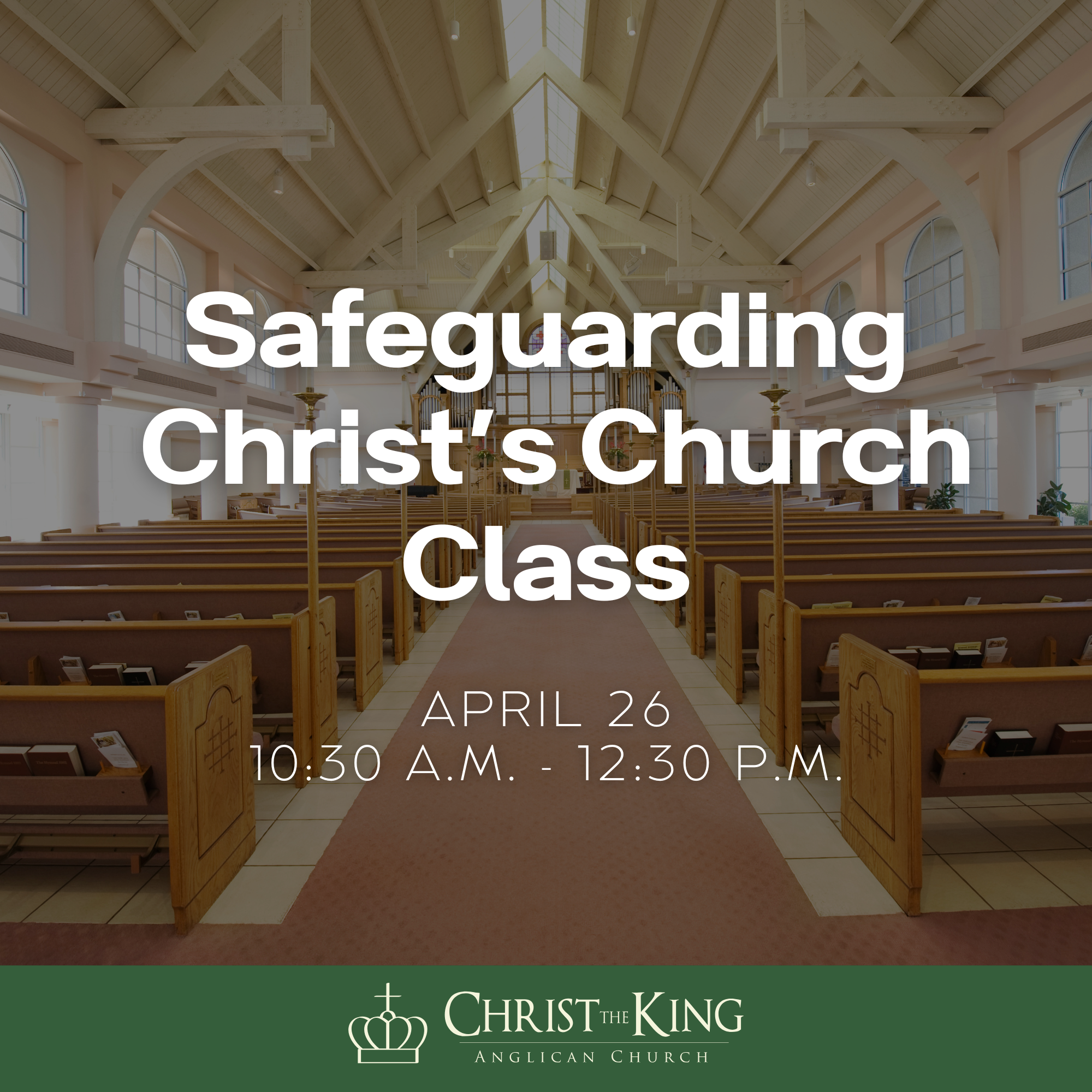 Safeguarding Christ’s Church Class