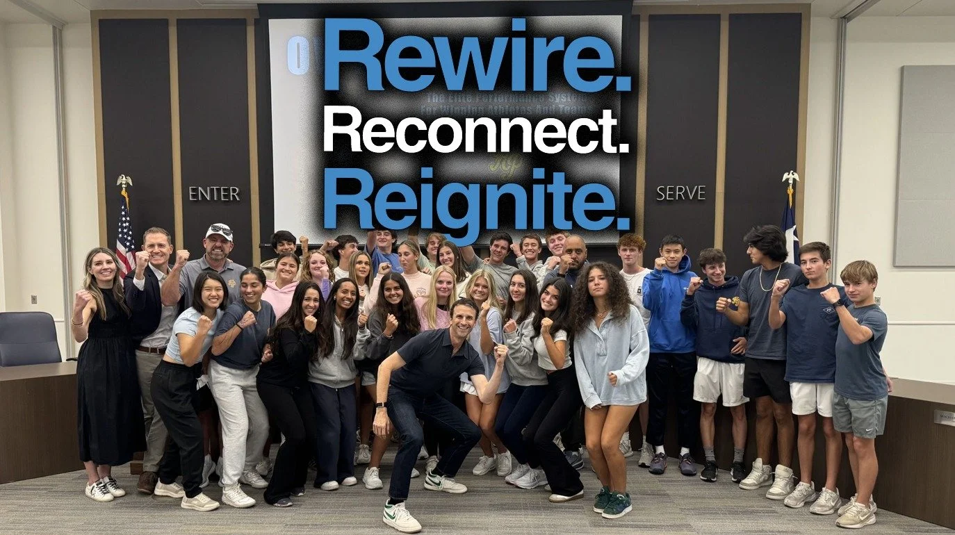 It&rsquo;s not the challenge that overwhelms us... 

It&rsquo;s losing sight of our WHY that drives us to be at our best.

This is what I shared with the Highland Park Tennis Team in Dallas, Texas along with their coaches and parents.

We all face a 