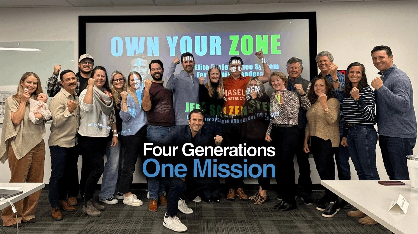 The question isn&rsquo;t &ldquo;How do we plan for the next quarter?&rdquo;

It&rsquo;s &ldquo;How do we create a LEGACY for the next 50 years?&rdquo;

When Brent Haselden experienced the Own Your Zone workshop in his CE Forum back in July, it landed