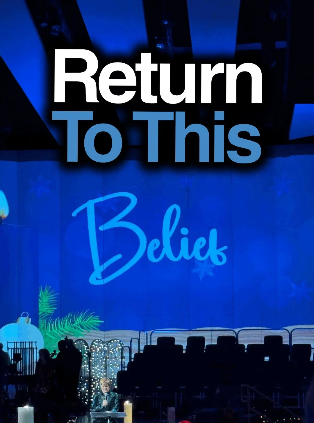 Stress disconnects us from belief. 
Stillness reconnects us.

That&rsquo;s what the Mile Hi Church Candlelight Service reminded me.
Seven candles were lit throughout the service.

Each one centered on a word.
A principle.
A way of being.

One word st