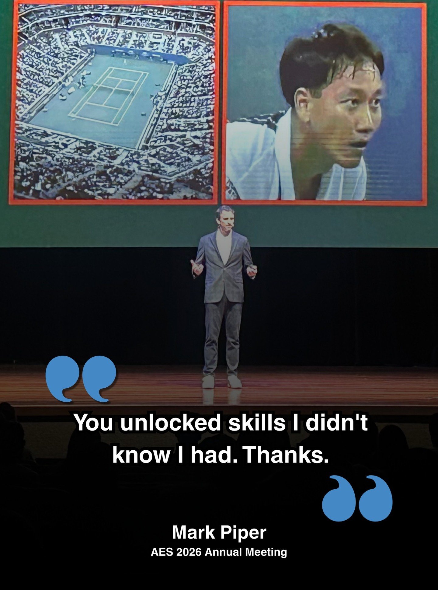 &ldquo;You unlocked skills I didn&rsquo;t know I had. Thanks.&rdquo;
&mdash; Mark Piper, AES 2026 Annual Meeting

We have the skills. Sometimes we can remember it&rsquo;s inside of us..

We can unlock our highest self to show up at our best.

When le