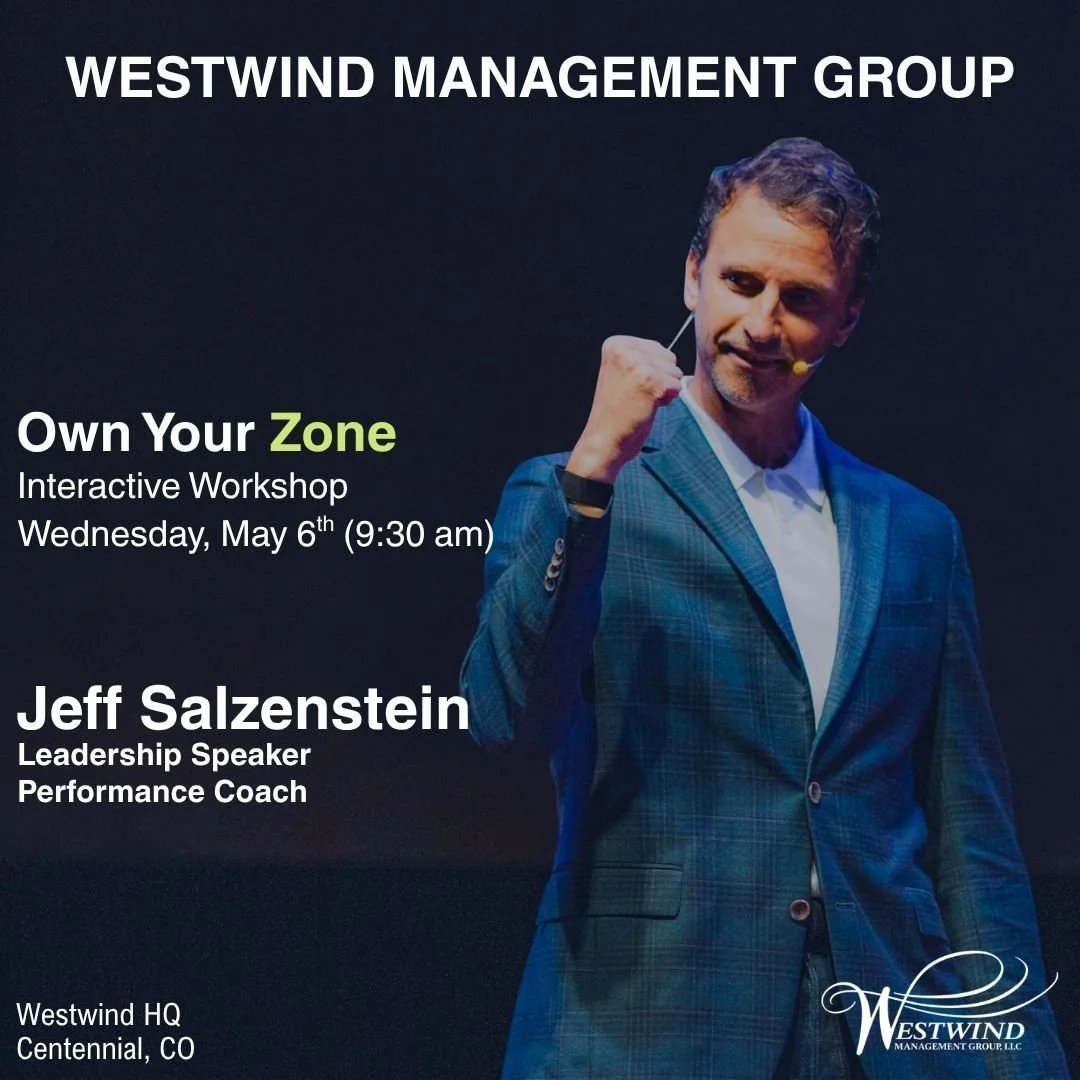 Brian TerHark saw me speak at a CEO event and something clicked.

Now he's bringing me to his entire team at Westwind Management Group, LLC AAMC&reg; Group.

They're deep into a major software upgrade>
Busy season ramping up (honestly, there&rsquo