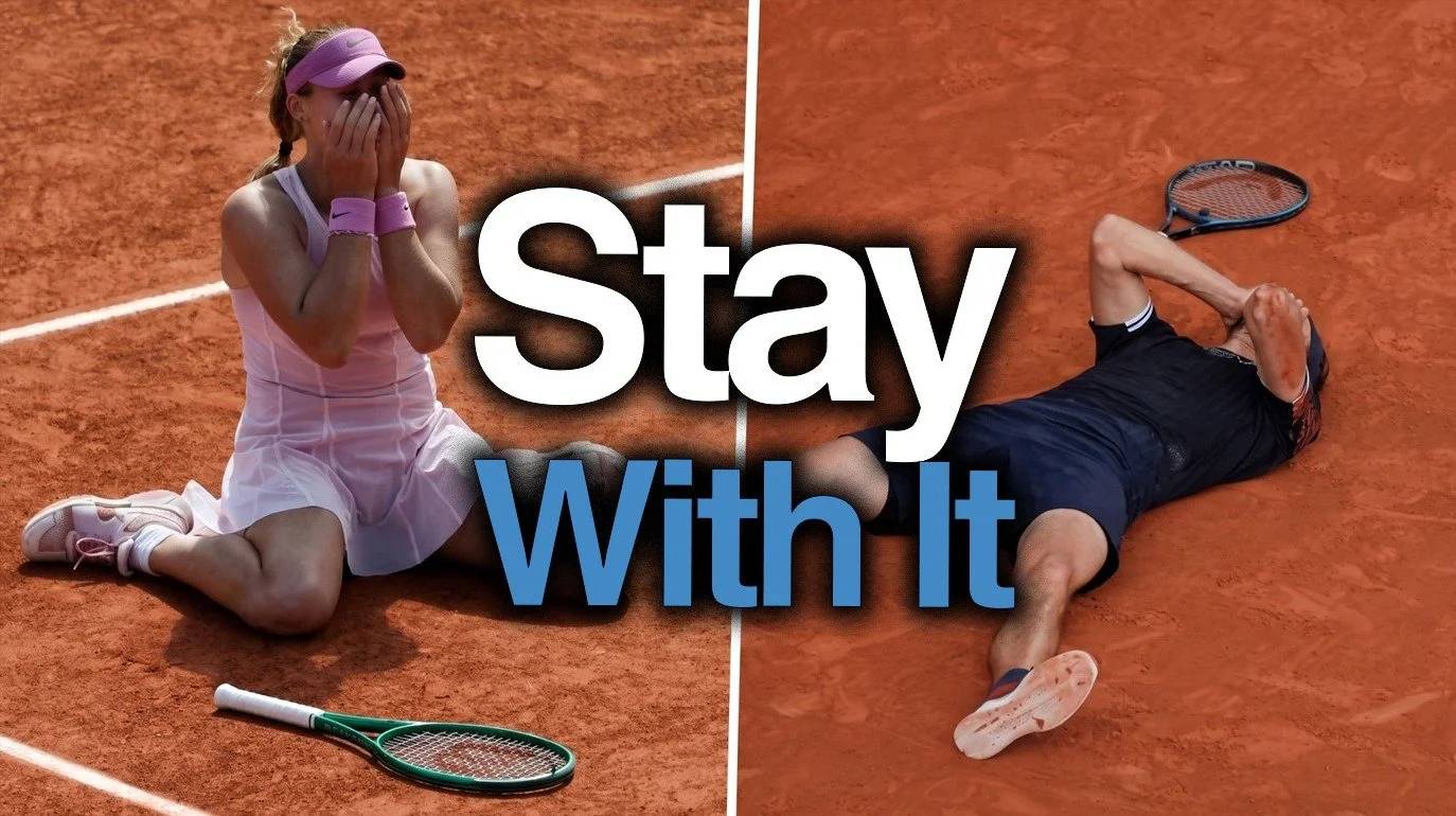She had her hands on her face, crying.

Five weeks later, she was a Grand Slam champion.

I was in Madrid watching the finals at the Madrid Open.

Mirra Andreeva lost convincingly. I watched her break down on court, devastated.

On the men's side, Al