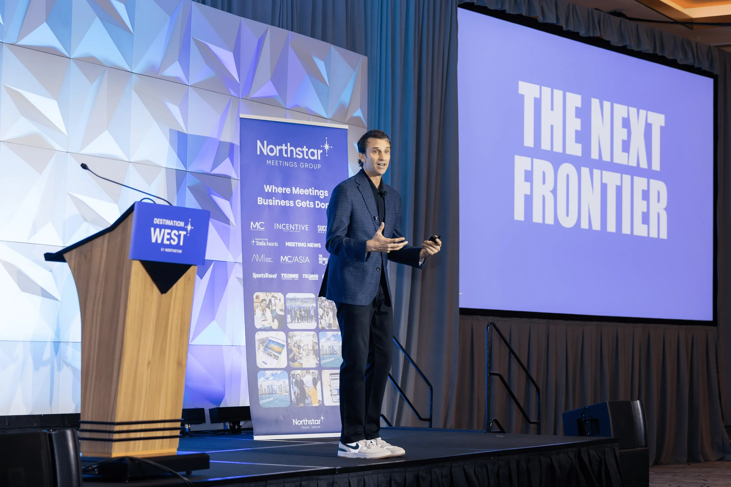 Jeff Salzenstein on stage at Destination West