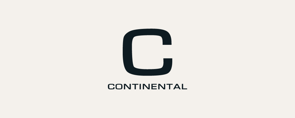 A black letter 'C' with the word 'CONTINENTAL' below it on a light background.
