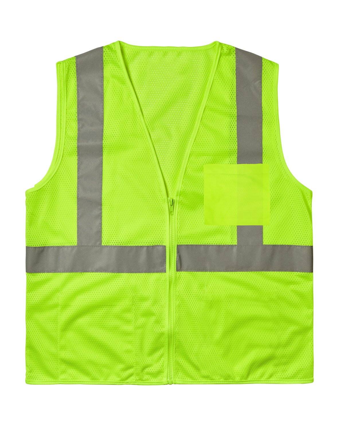 ANSI CLASS 2 Basic Mesh Vest Safety Green by CROWN