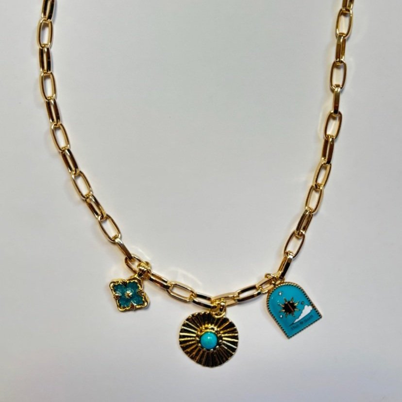 Three Charm Necklace