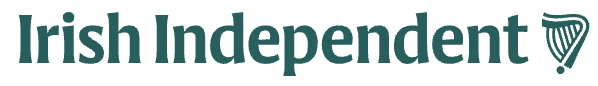 Irish Independent logo in green text with a stylized harp symbol