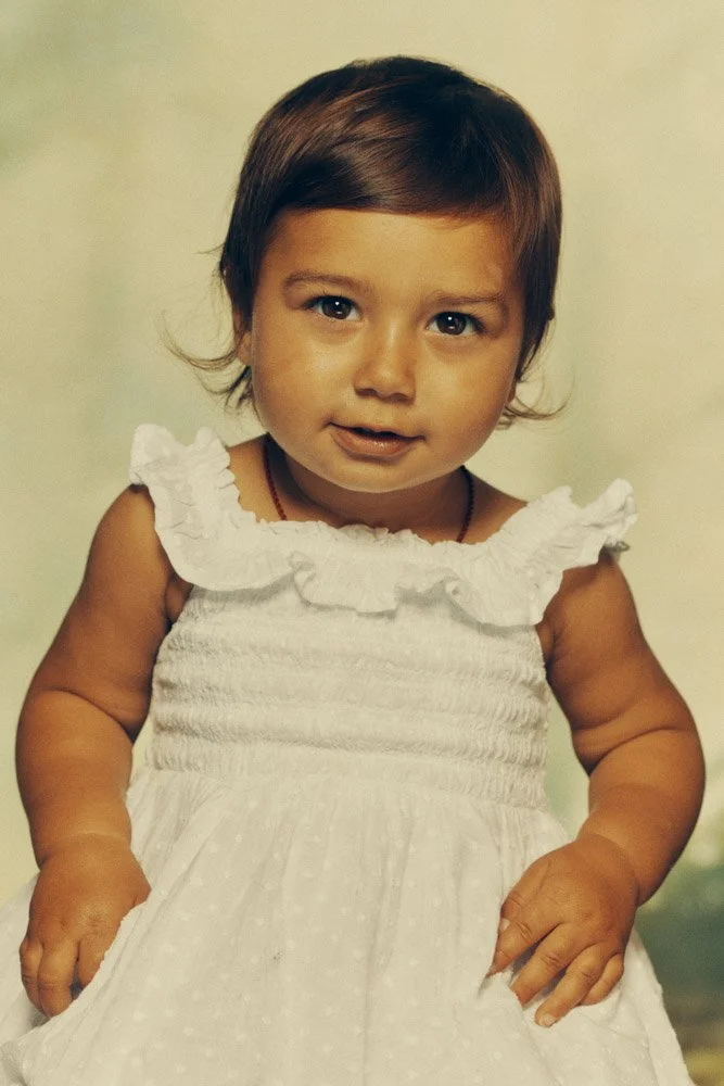 Children's studio portrait with soft, even lighting