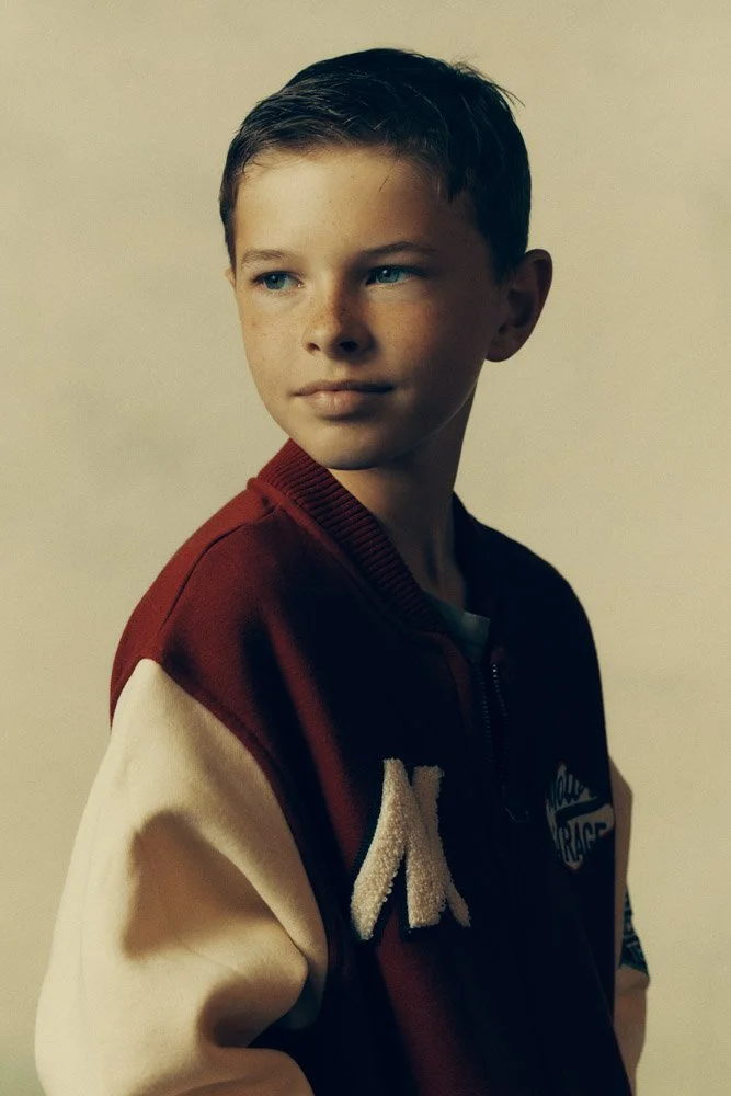 Child photographed in a relaxed studio portrait session near Nashville