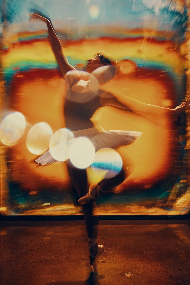 Dancer photographed mid-movement in a studio dance portrait at The Portrait Lab in Franklin, Tennessee