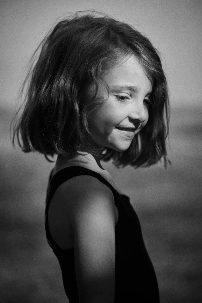Candid studio portrait from a children's session