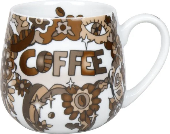 Coffee 70er retro Tassendesign für Könitz Porzellan