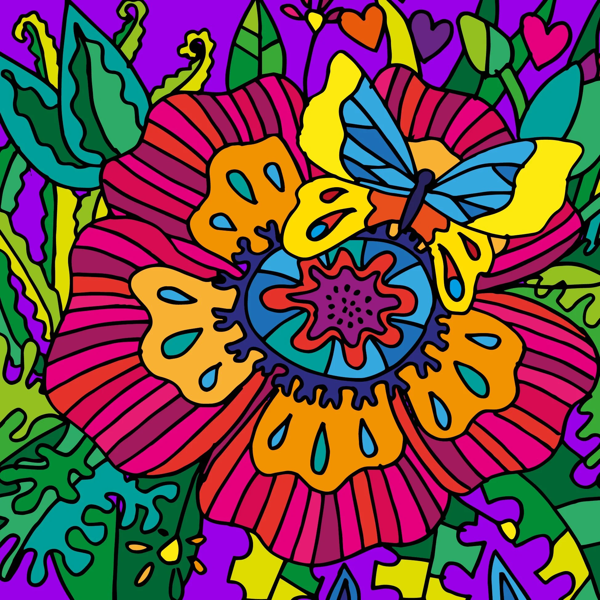 Flower Power 70s Style