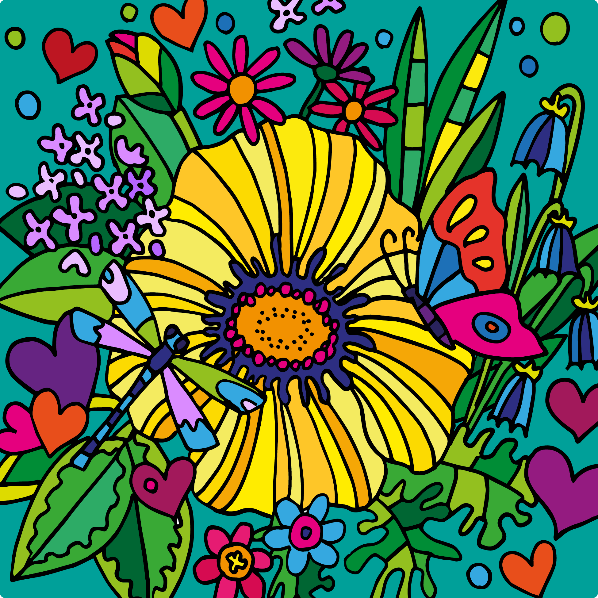 Flower Power 70s Style