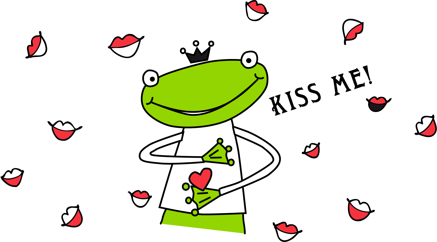 King Frog Kiss Me Lips