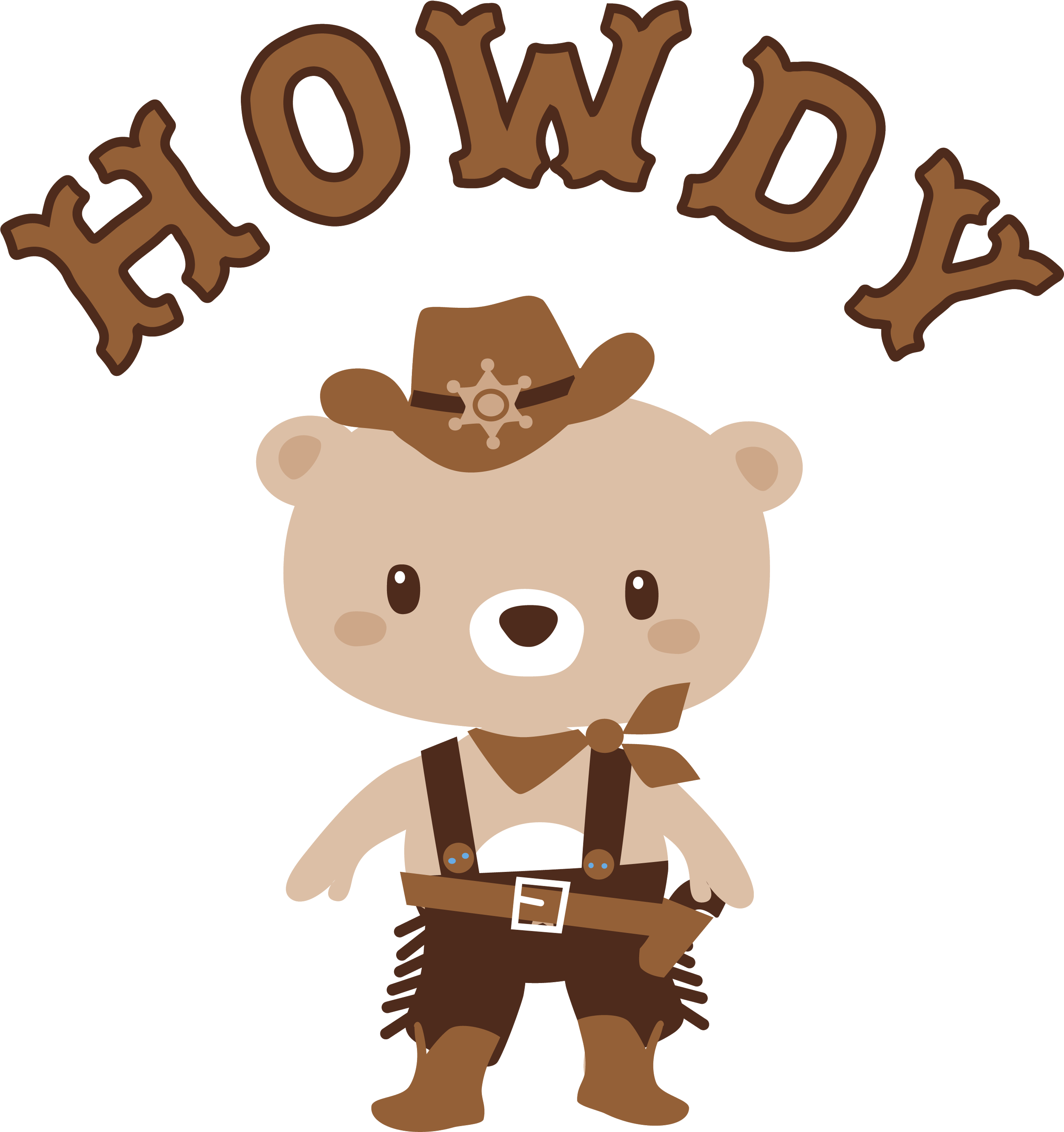 Cute Teddy Bear Sheriff Howdy