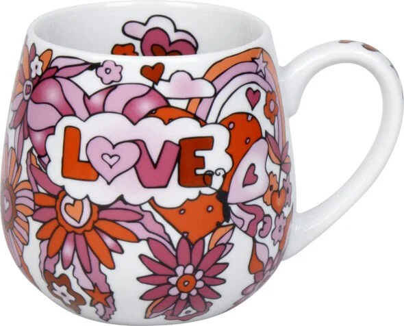 Love 70er retro Tassendesign für Könitzporzellan