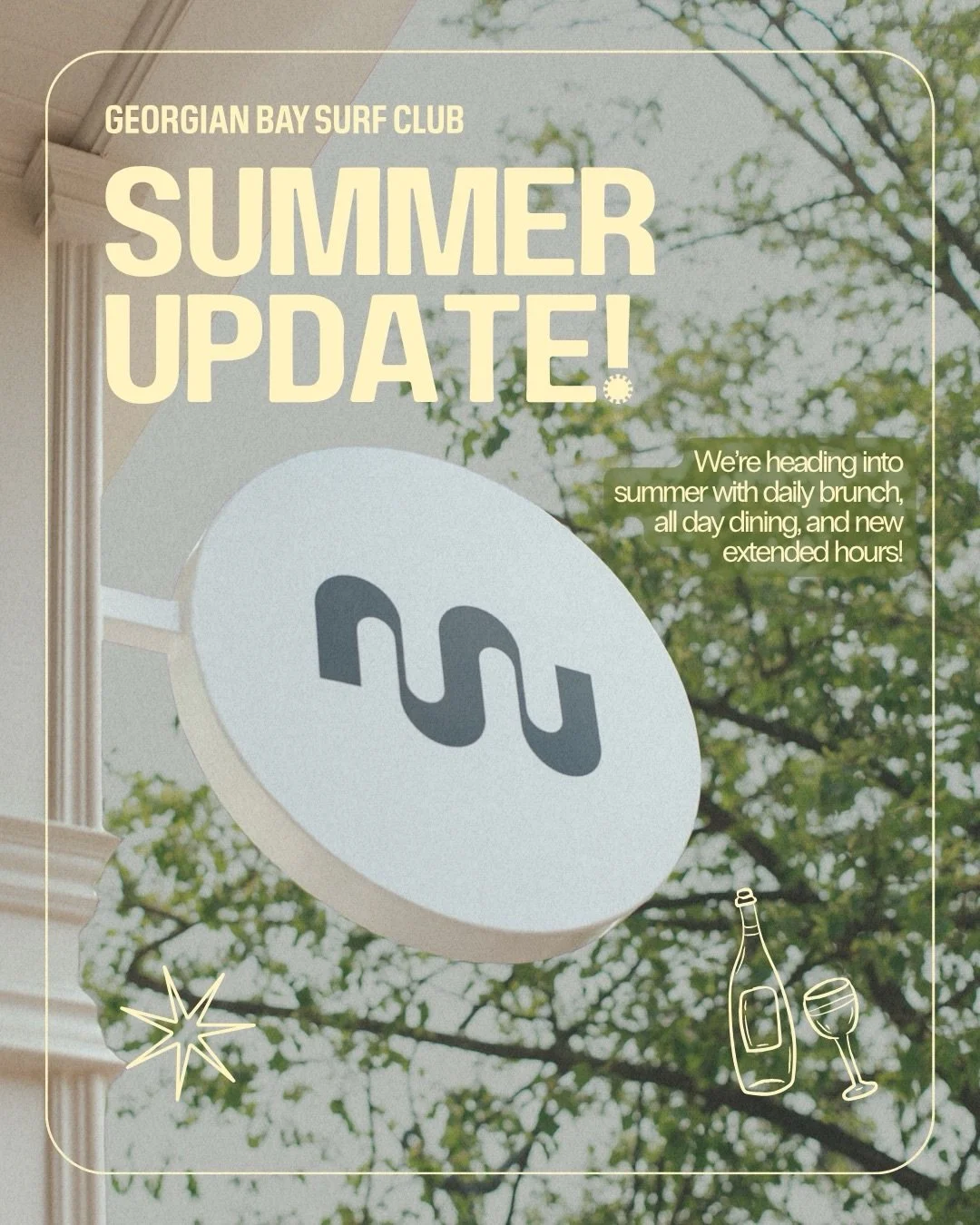Big changes are coming starting Wednesday, June 3 🌊

Extended hours, a new all-day menu +  brunch 6 days a week.