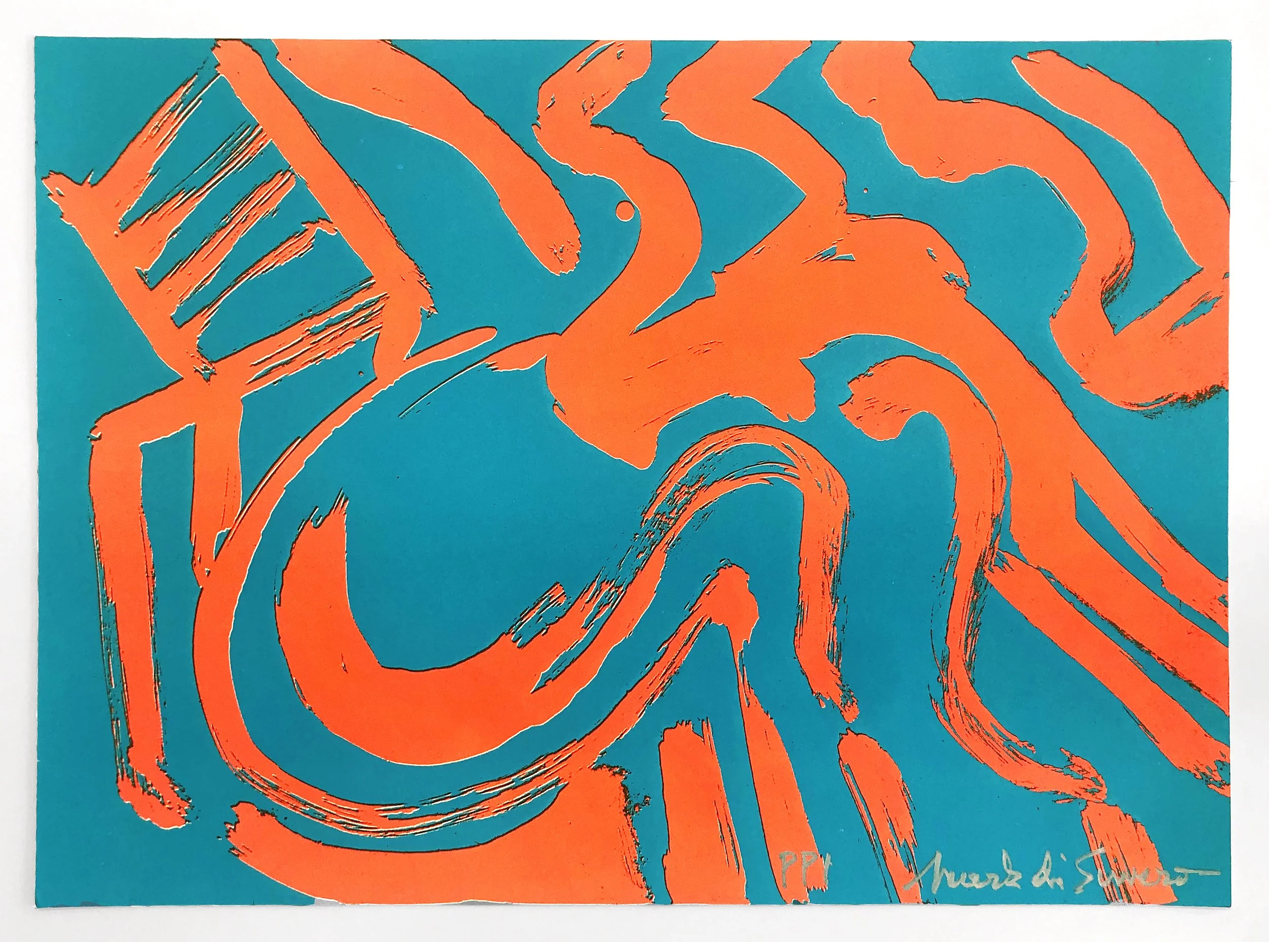 Untitled, 2022. Lithograph. 16 x 22 in. (bleed). Edition PP. Published by Spacetime.
