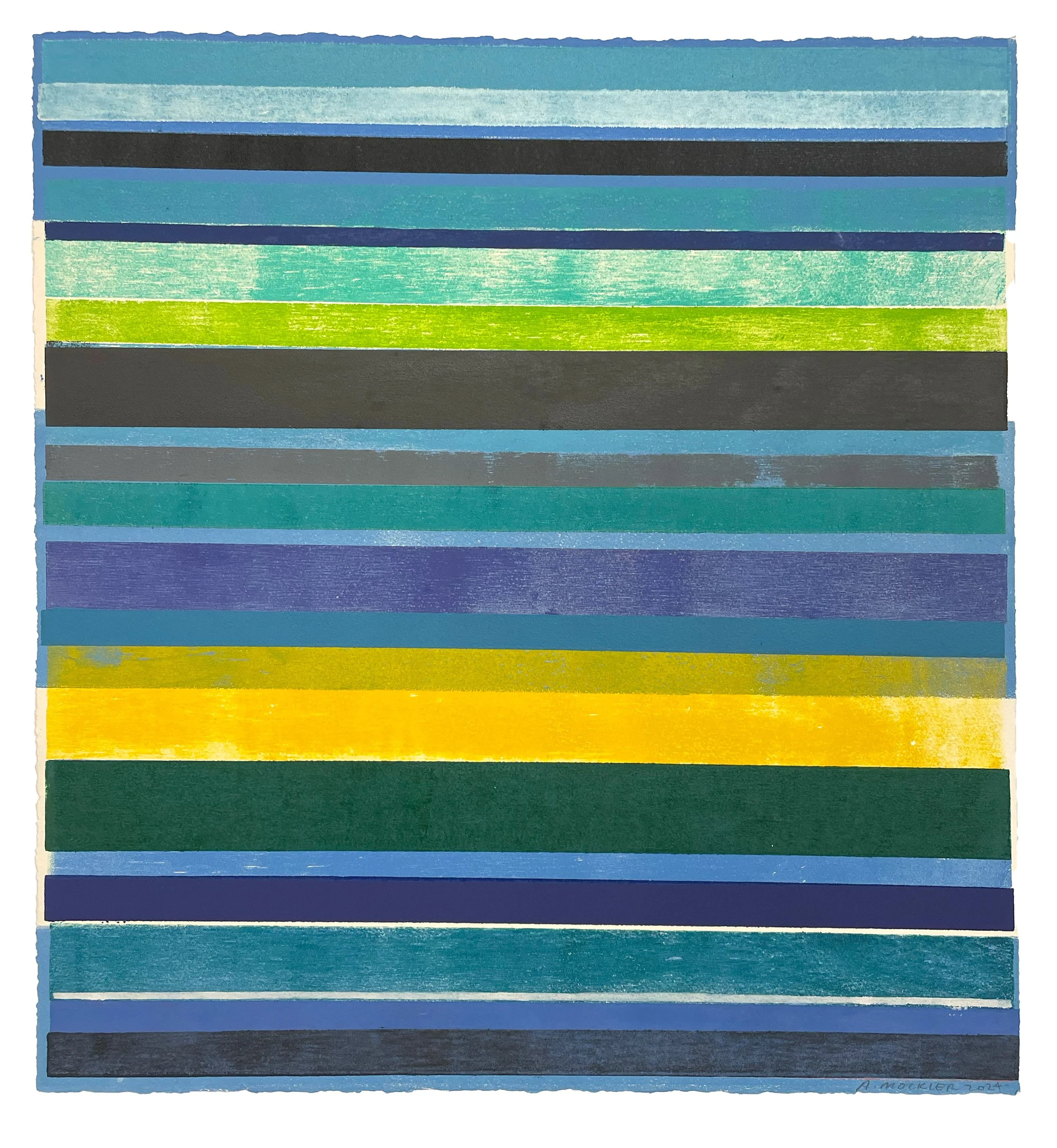 Nauset 1, 2025. Monoprint. 22.5 x 21 in. (bleed) 