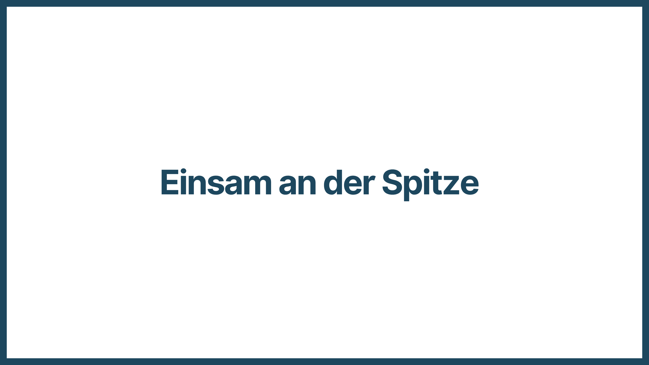 Einsamkeit an der Spitze Brigitta Wurnig, Executive Coaching Hamburg