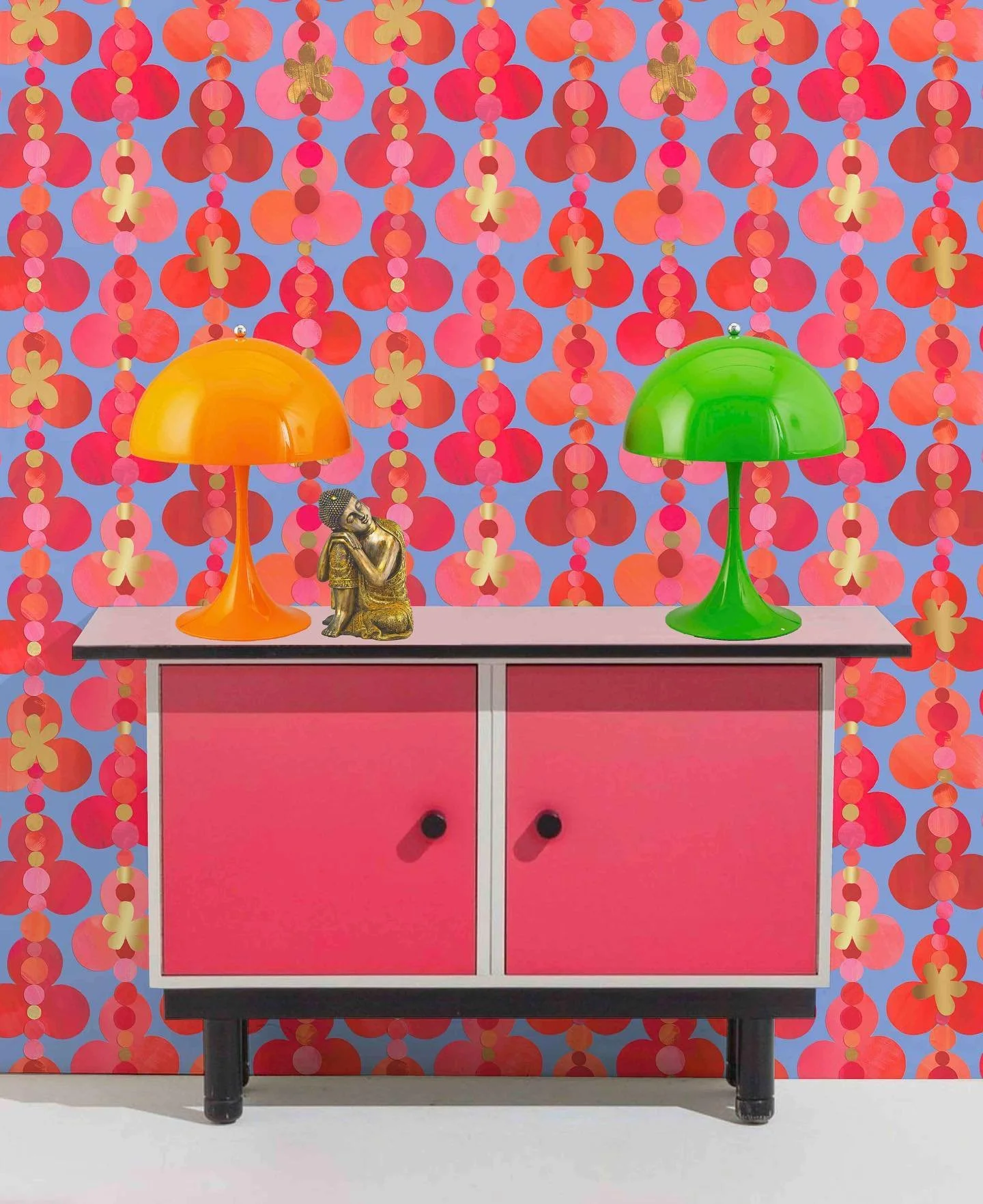 Juicy interior collage and wallpaper mock-up :))