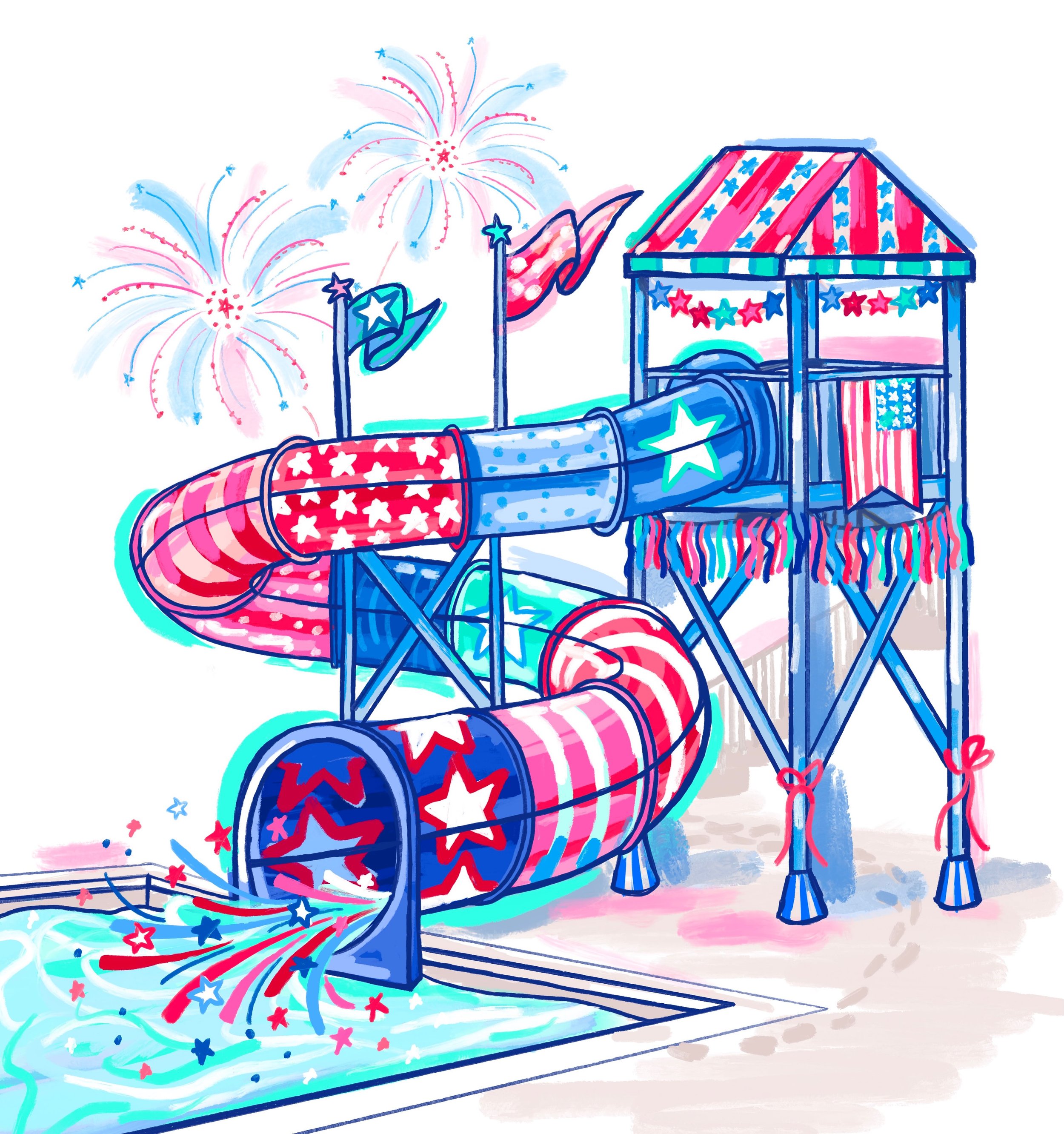 Happy Fourth of July weekend! 🇺🇸🐬Be free and make weird art!!!