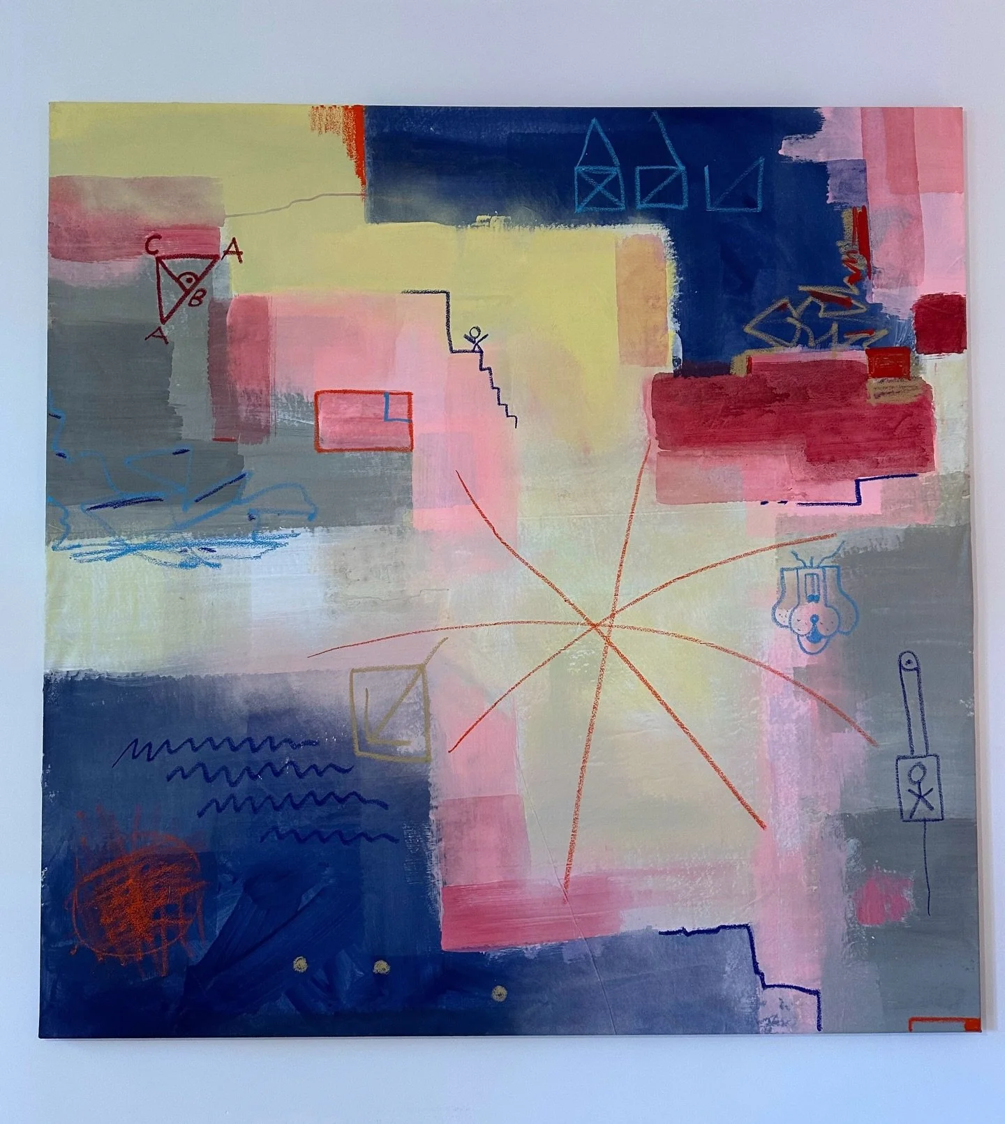 After taking some time off filled with studio work, dog school and a whole Berlin summer, we&rsquo;re back - with this big beauty hanging in our beloved second home in Neuk&ouml;lln.