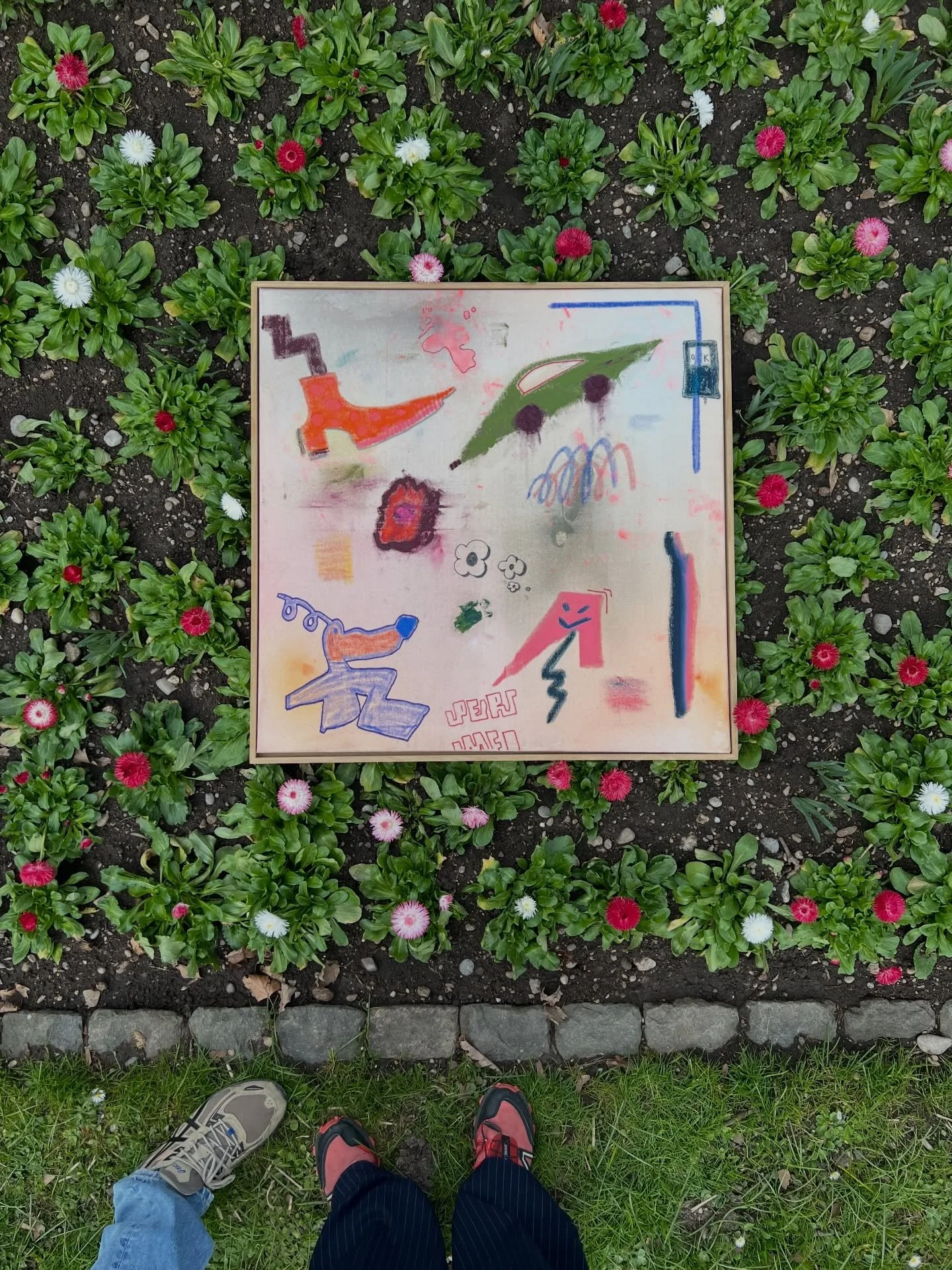 Endorphinloch vorbei! 

Mixed Media auf Leinwand, 90 x 90 cm.