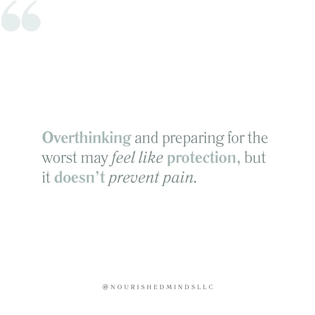 Overthinking often stems from our nervous system&rsquo;s attempt to protect us. 

Especially when we&rsquo;ve experienced unpredictability, trauma, or emotional invalidation in the past. 

When the body doesn&rsquo;t feel safe, the mind goes into ove