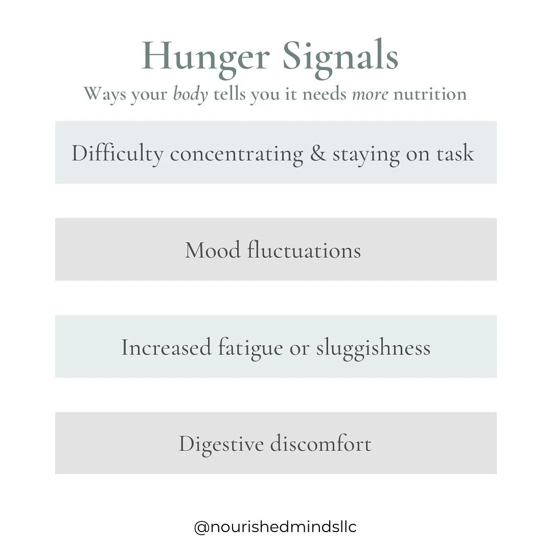 Your body is always talking to you, the question is, are you listening?
 Hunger isn&rsquo;t just a growling stomach. Sometimes it shows up in more subtle ways that we mistake for &ldquo;being tired&rdquo; or &ldquo;just stressed.&rdquo;

Here are som