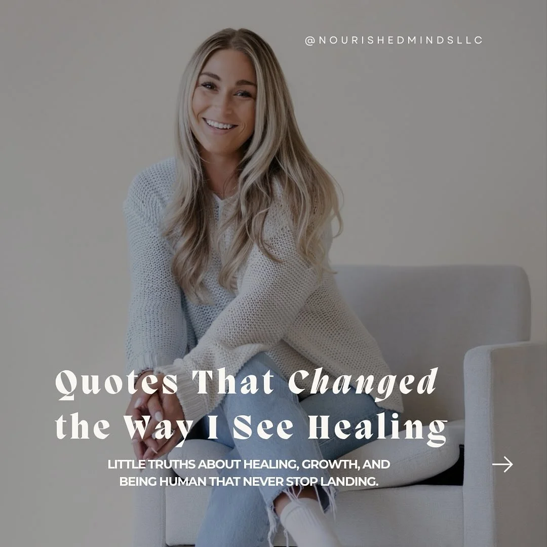 If you know me, you know I love a good quote 🤍

Sharing a few of my favorites that live rent free in my head✨

#healingjourney #edrecovery #edrecoveryjourney #edtherapist #eatingdisordertherapist #mentalhealthsupport #mentalhealthquotes #healingquot