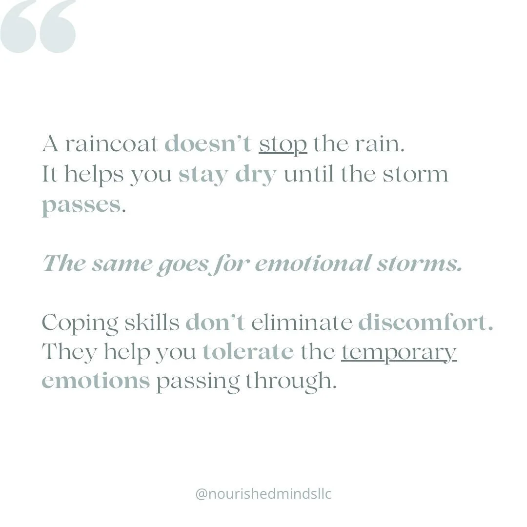 Ever feel like &ldquo;coping skills don&rsquo;t work&rdquo; ? 

Usually, what they mean is: &ldquo;this didn&rsquo;t make the uncomfortable feeling go away.&rdquo;

But that&rsquo;s not what coping is meant to do.
Coping isn&rsquo;t about erasing emo