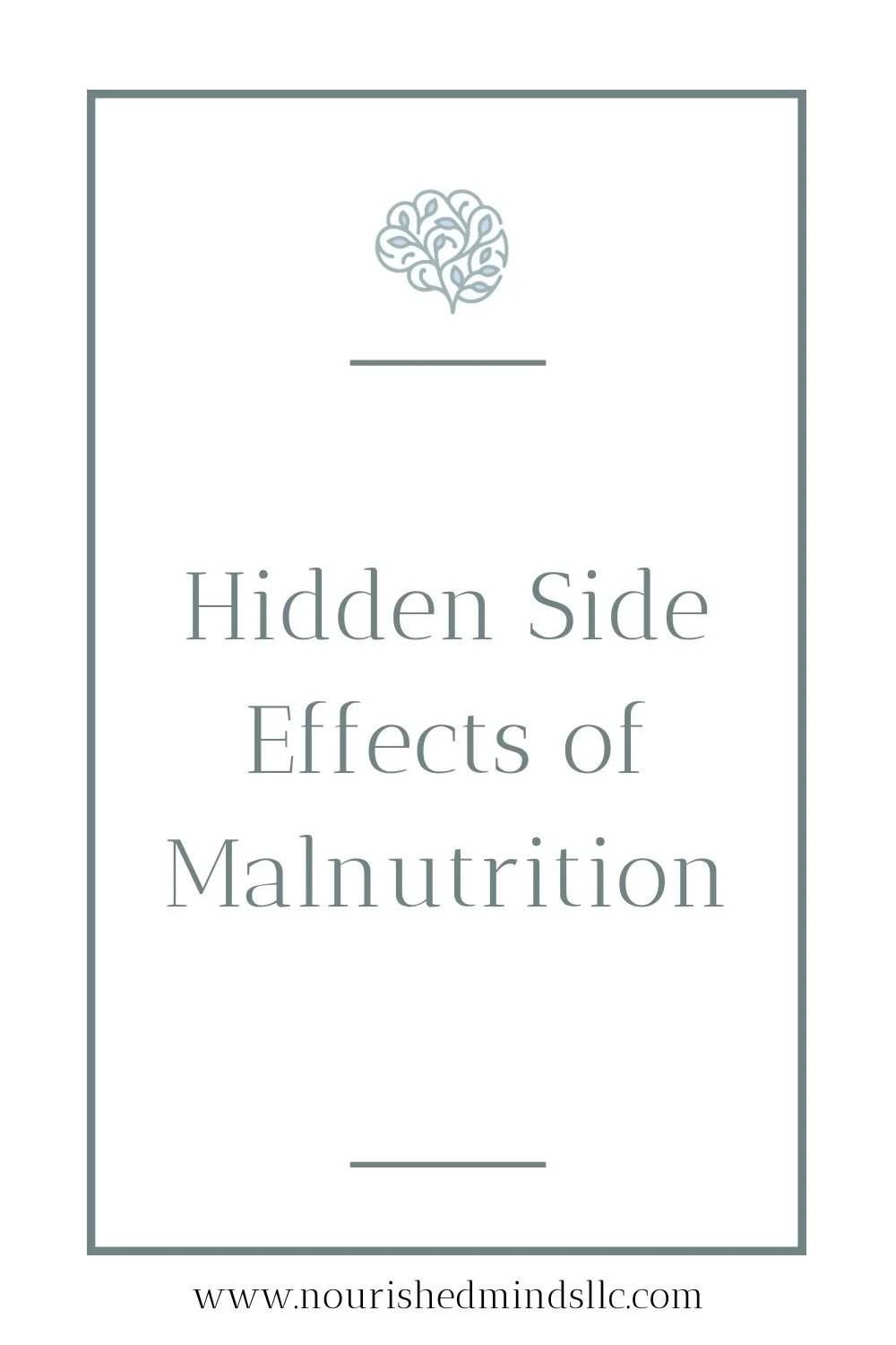 The Hidden Side Effects of Malnutrition