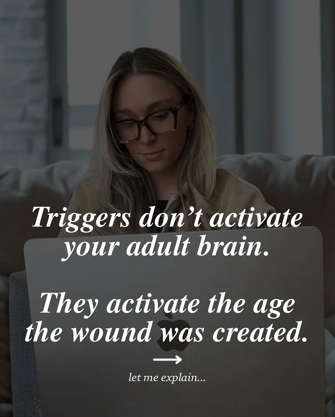 Sometimes the reaction isn&rsquo;t about the moment. It&rsquo;s about the memory.

Have you ever had a reaction that felt way bigger than the situation?
 Instant anxiety. Embarrassment. Fear you did something wrong.

That&rsquo;s because triggers don