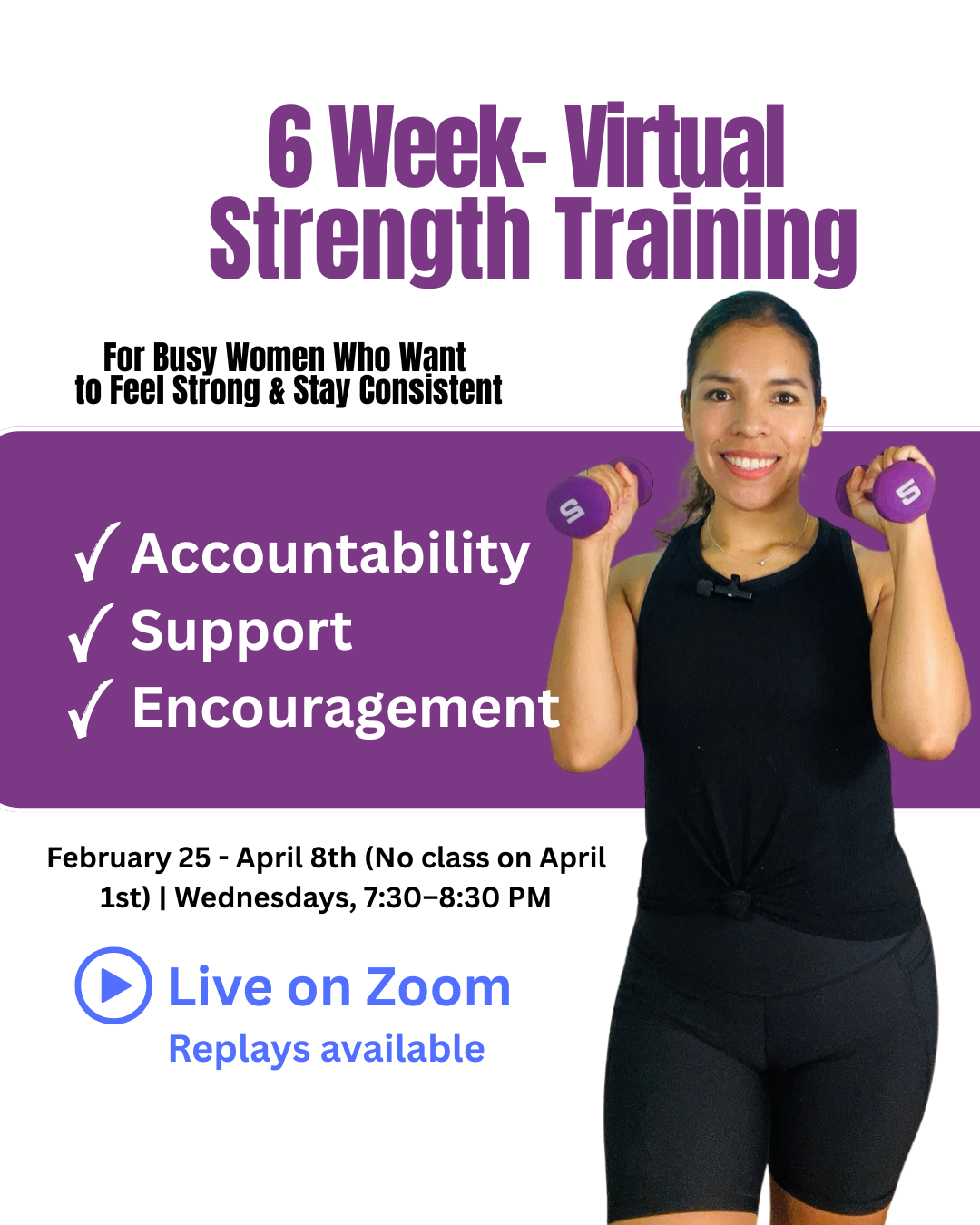 6-Weeks Virtual Strength Training Live on Zoom