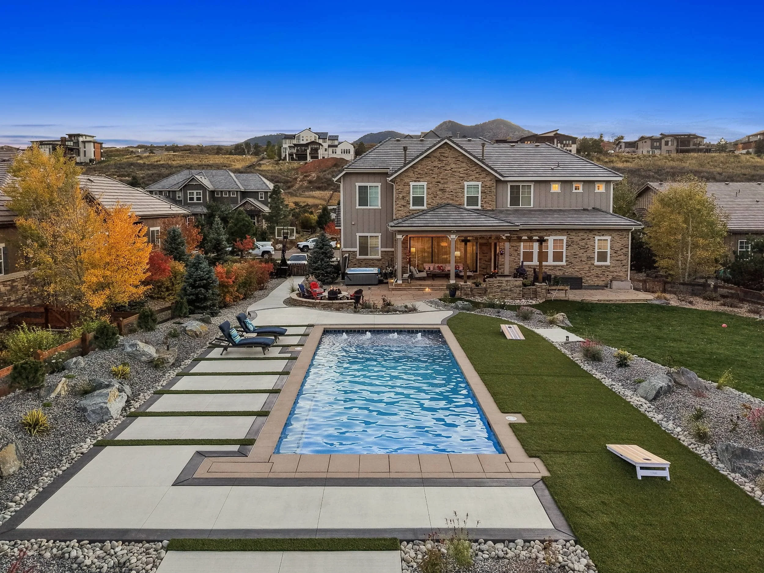 Landscape planting and hardscape project in Greeley CO