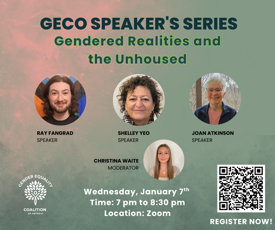 Speaker's Series #4: Gendered Realities and the Unhoused