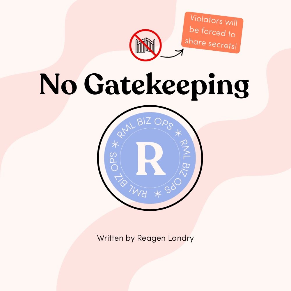 Never gatekeeping at RML BizOps&hellip; because honestly, what are we gatekeeping for? 🙄

This series is your monthly dose of real business talk. The stuff people usually keep behind closed doors.

The wins, the mess, the &ldquo;I have no idea what 