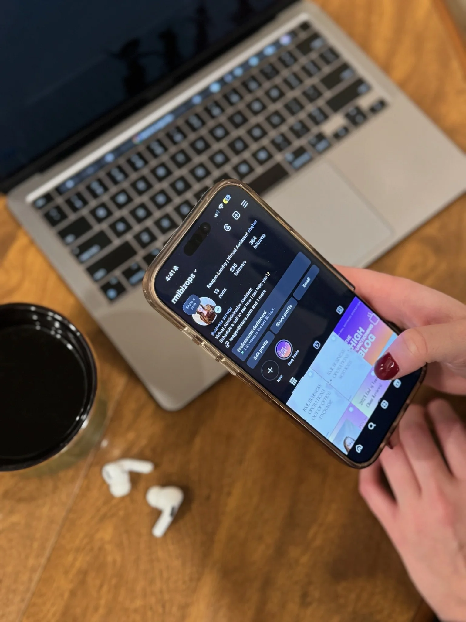 RML Business Operation Instagram, Social Media Managment, blog posting