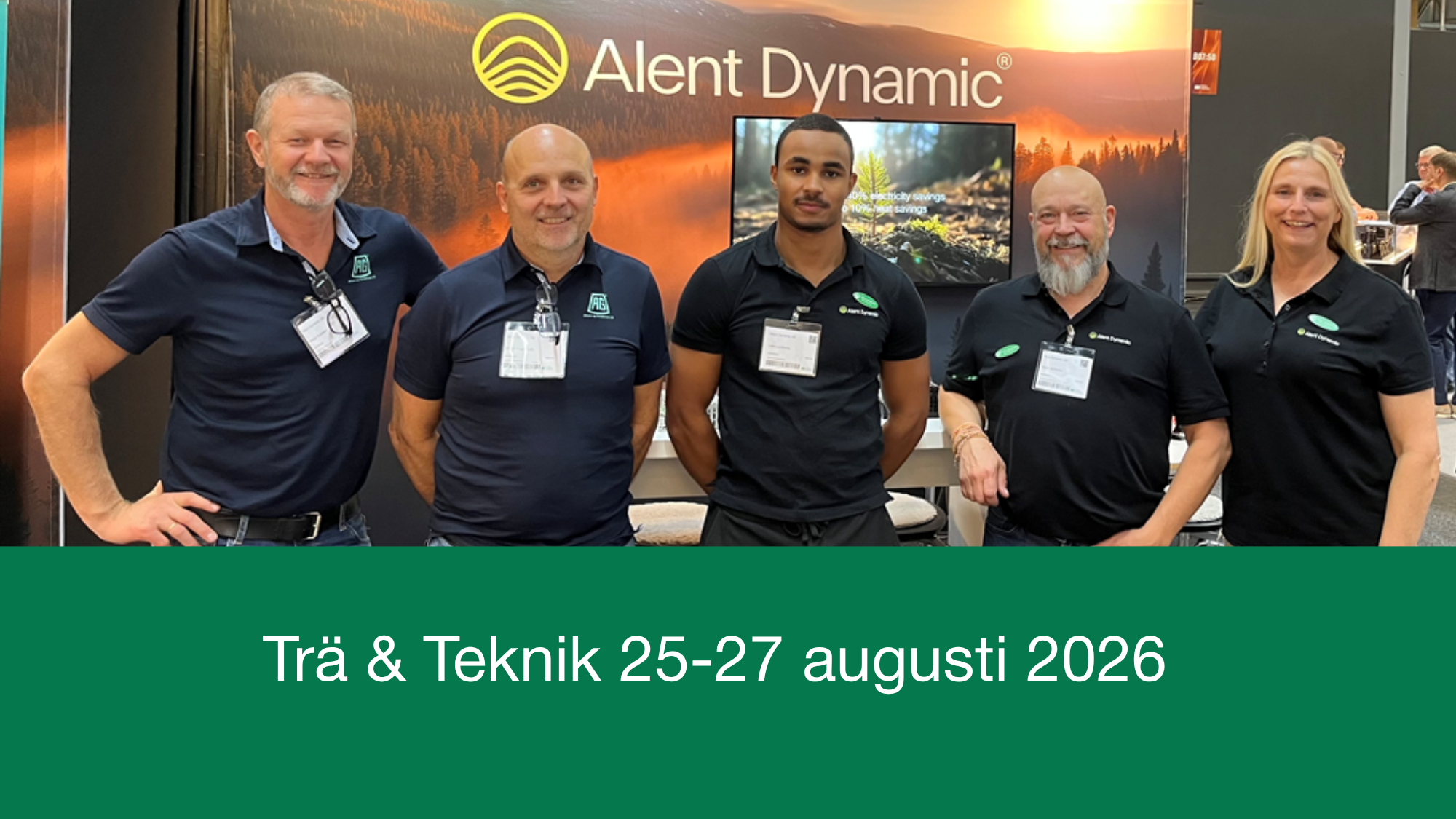 We're here at Trä &amp; Teknik in Gothenburg!
