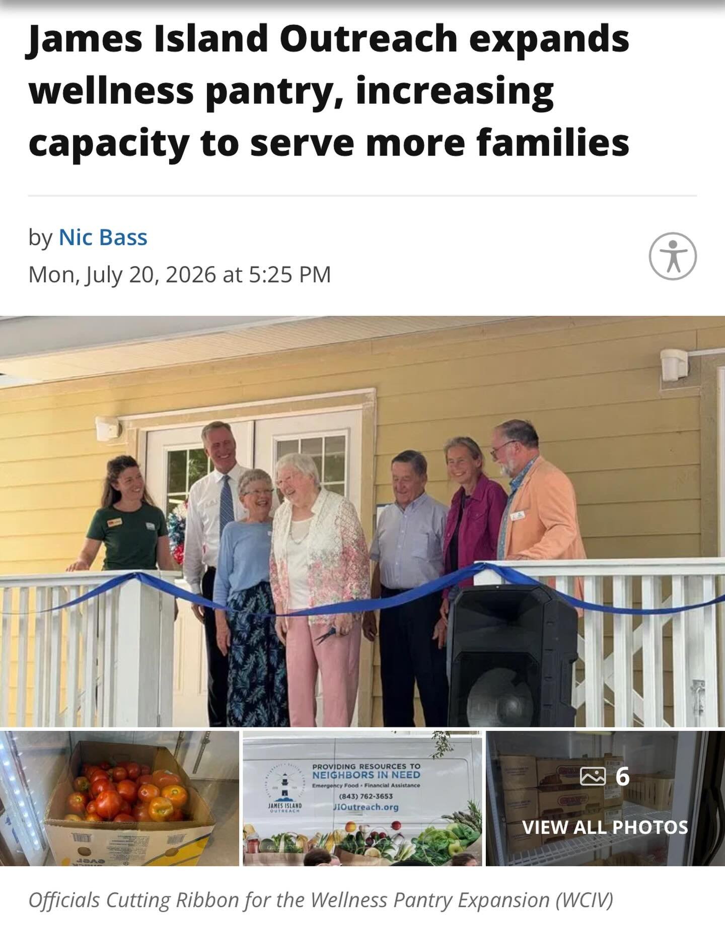 We celebrated the Grand Reopening of our expanded pantry! A heartfelt thank you to @abcnews4 &amp; @nicbassontv for taking the time to visit, share our story &amp; help shine a light on the work being done for our community! 
Link in stories for the 