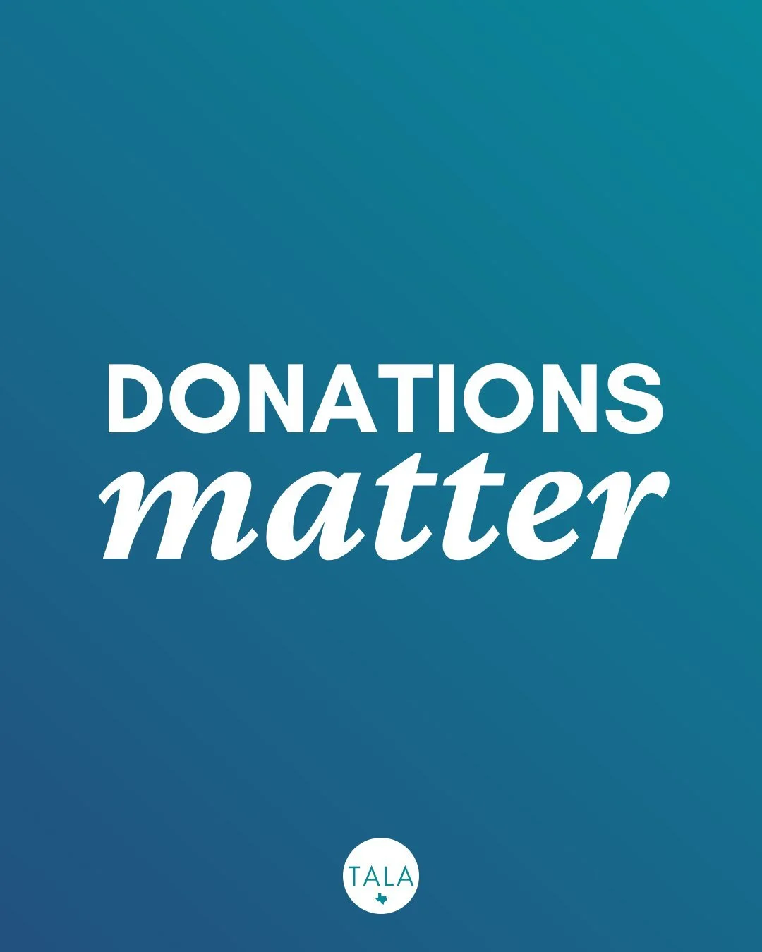 Amplify Austin begins now! 💥 Today is Central Texas&rsquo; biggest day of giving, and we need YOUR help. If you find value in our services or mission, please consider a gift to TALA this Amplify Austin.